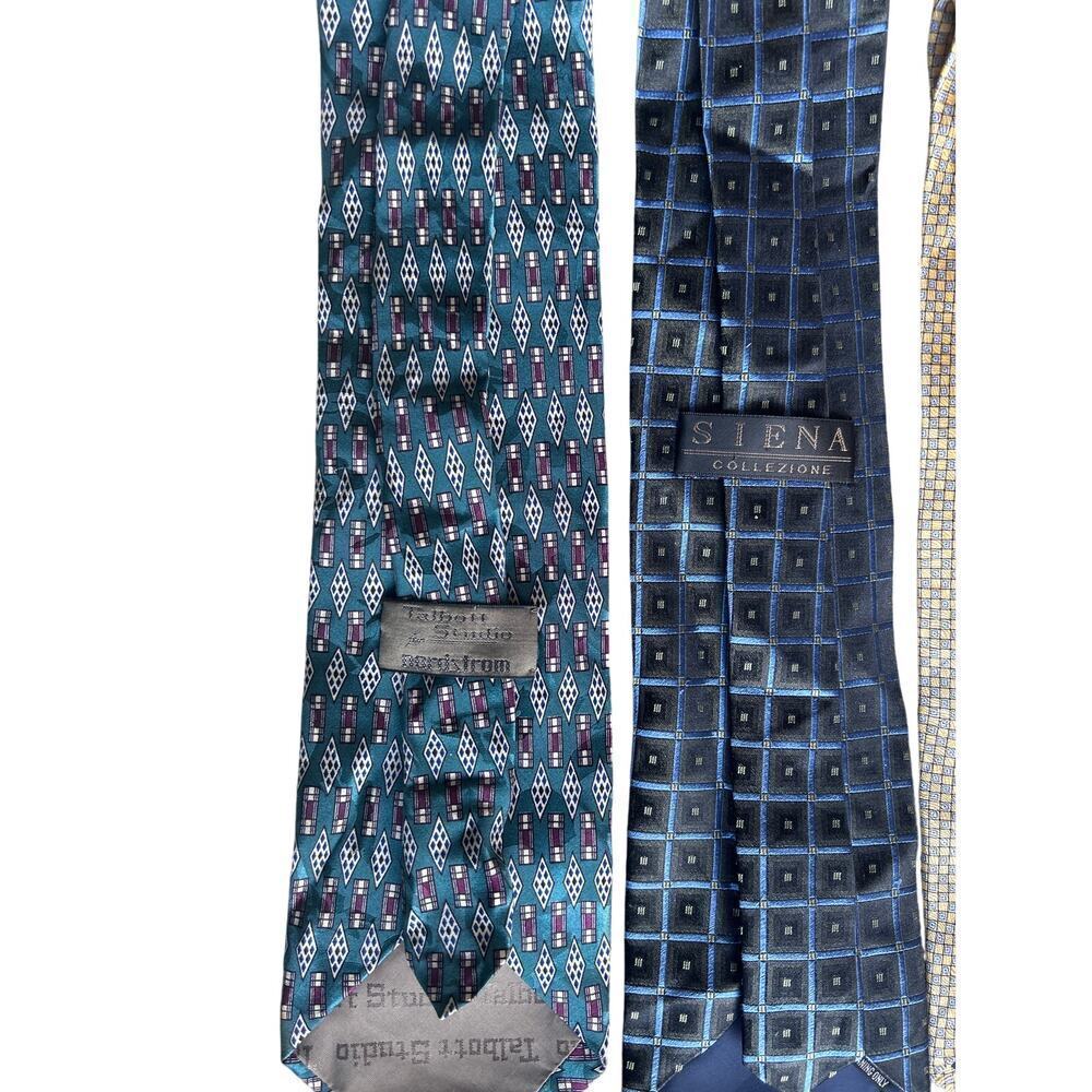 Talbots Sienna T Edwards Kenneth Cole NWOT Ties Men’s Silk Neckties Lot Of 5 - Picture 2 of 3